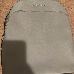 Michael Kors Light Gray Backpack